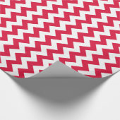 Papier Cadeau Crimson Chevron (Coin)