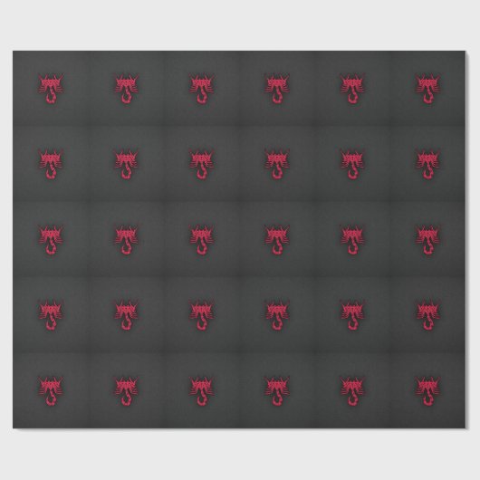 Papier Cadeau Crimson Red Scorpio (Plat)