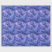 Papier Cadeau Crimson Rosella Tropical Blue (Plat)