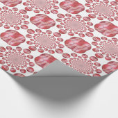 Papier Cadeau Crimson Vortex : Belle Balle de Cricket Rouge (Coin)