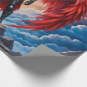 Papier Cadeau Crimson Wing – Fallen Angel Warrior. (Coin)