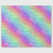 Papier Cadeau cristal arc-en-ciel congelé : papier d'emballage (Plat)