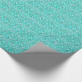 Papier Cadeau Cristal de Druzy - bleu bleu vert (Coin)
