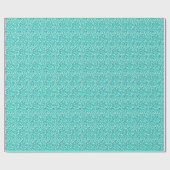 Papier Cadeau Cristal de Druzy - bleu bleu vert (Plat)