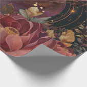 Papier Cadeau Cristal de planète violette de nébuleuse céleste (Coin)
