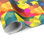 Papier Cadeau Cristaux colorés (Coin rond)