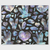 Papier Cadeau Cristaux d'énergie magique Arc-en-ciel Crystal Roc (Plat)