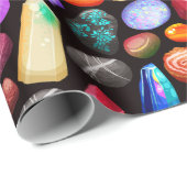 Papier Cadeau Cristaux/pierres précieuses (Coin rond)