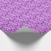 Papier Cadeau cristaux pyramidaux, violets (Coin)