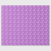 Papier Cadeau cristaux pyramidaux, violets (Plat)