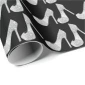 Papier Cadeau Cristaux Swarovski Diamant talons hauts Chaussures (Coin rond)