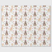 Papier Cadeau Critère de forêt mignonne (Plat)