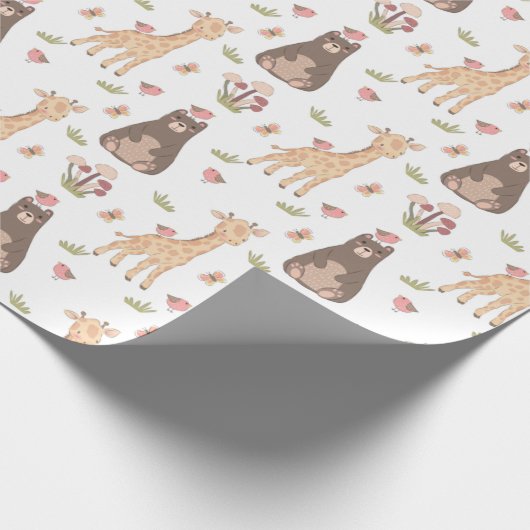 Papier Cadeau Critère de forêt mignonne (Coin)