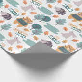 Papier Cadeau Critère de forêt mignonne (Coin)