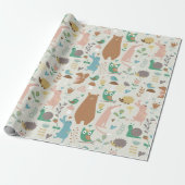 Papier Cadeau Critère forestier adorable (Déroulé)