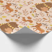 Papier Cadeau Critère forestier adorable (Coin)