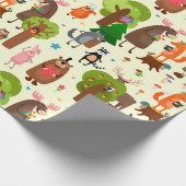 Papier Cadeau Critère forestier adorable (Coin)