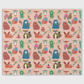 Papier Cadeau Critère forestier adorable (Plat)