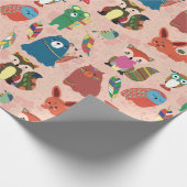Papier Cadeau Critère forestier adorable (Coin)
