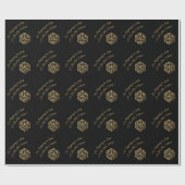 Papier Cadeau Critère RPG | Jeu de rôle Gold Retro Tablett (Plat)