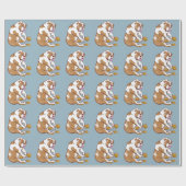 Papier Cadeau Crochet de Bulldog anglais (Plat)