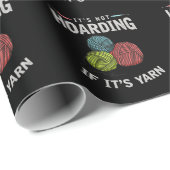 Papier Cadeau Crochet Hobby Knitter pour fils d'artisanat (Coin rond)