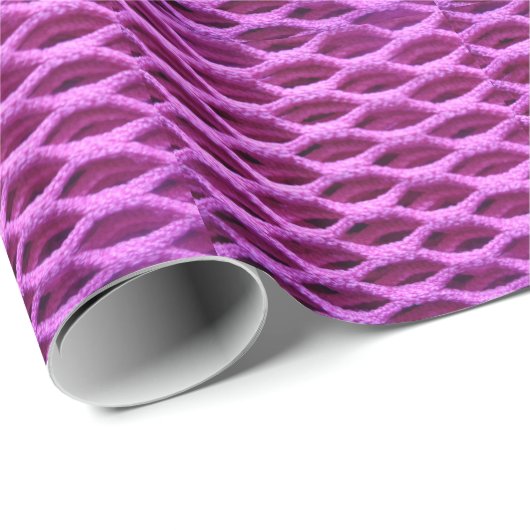 Papier Cadeau Crochet rose (Coin rond)