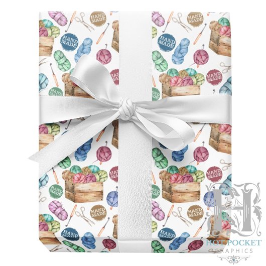 Papier Cadeau Crochet Wrapping Paper