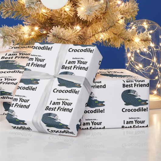 Papier Cadeau Crocodile Alligator drôle Crocodile (Vacances)