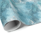 Papier Cadeau Crocodile Batik : Textured Fabric Art (Coin rond)