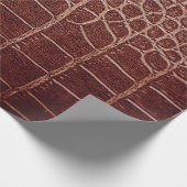 Papier Cadeau Crocodile motif en cuir abstrait, alligator, anima (Coin)