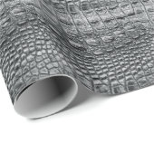 Papier Cadeau Crocodile Noir : Météo Noire Mystique (Coin rond)
