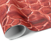 Papier Cadeau Crocodile texture cuir (Coin rond)