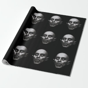 Papier Cadeau Crocs de Vampire Gothique Horreur
