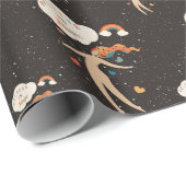 Papier Cadeau Croire en la déesse Magic Rainbow (Coin rond)