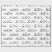 Papier Cadeau Croire en Noël (Plat)