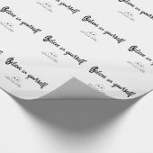 Papier Cadeau Croire en soi texte et image (Coin)