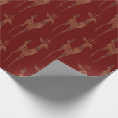 Papier Cadeau Croire Reindeer - Noël mignon rouge (Coin)