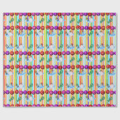 Papier Cadeau Croire Snowman Wrapping Papier (Plat)