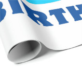 Papier Cadeau Croisière en mon bateau de 50e anniversaire (Coin rond)