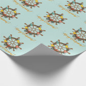 Papier Cadeau Croisière Noël Nautical (Coin)