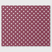 Papier Cadeau Croix blanche sur mûrier (Plat)