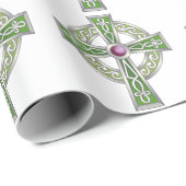 Papier Cadeau Croix celtique (Coin rond)