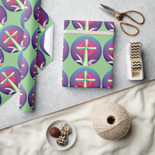 Papier Cadeau Croix chrétienne (Artisanat)