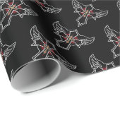 Papier Cadeau Croix chrétienne (Coin rond)