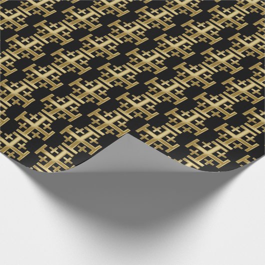 Papier Cadeau Croix chrétienne (Coin)