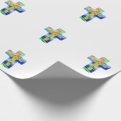Papier Cadeau Croix chrétienne (Coin)