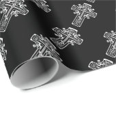 Papier Cadeau Croix chrétienne orthodoxe (Coin rond)