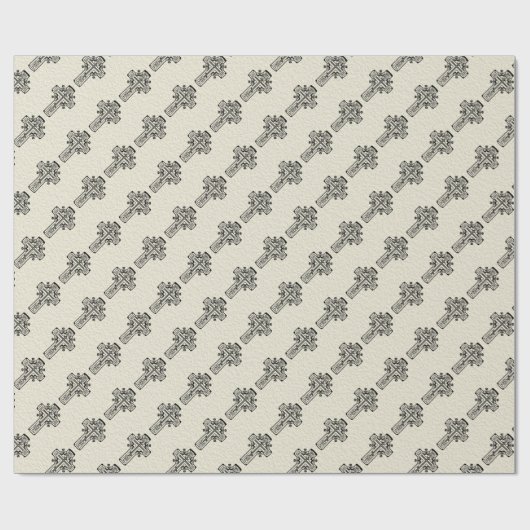 Papier Cadeau Croix chrétienne orthodoxe (Plat)