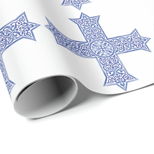 Papier Cadeau Croix copte (Coin rond)